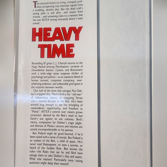 Heavy Time by C J Cherryh Vintage SciFi Thriller Hardcover Book - Picture 3 of 4